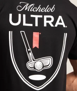 Brew City Michelob Ultra Golf T-Shirt Black