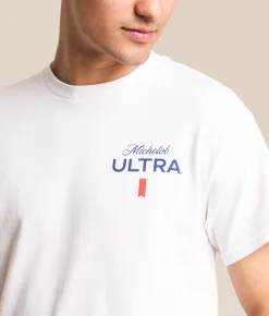 Tops|Graphic T-Shirts | JEDCo Michelob Ultra Golf T-Shirt White