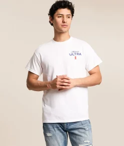 Tops|Graphic T-Shirts | JEDCo Michelob Ultra Golf T-Shirt White