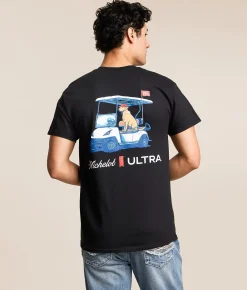 JEDCo Michelob Ultra Golf T-Shirt Black Sale