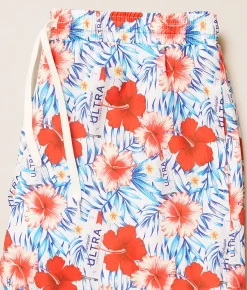 Bottoms | Tropical Bros. Michelob Ultra Hawaiian Stretch Swim Trunks White