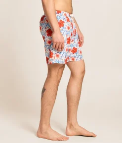 Bottoms | Tropical Bros. Michelob Ultra Hawaiian Stretch Swim Trunks White