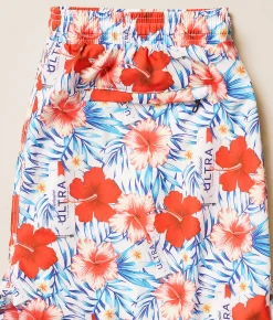 Bottoms | Tropical Bros. Michelob Ultra Hawaiian Stretch Swim Trunks White