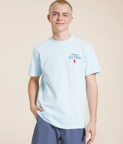JEDCo Michelob Ultra My First Rodeo T-Shirt Baby Blue