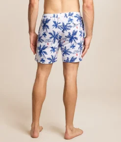 Tropical Bros. Michelob Ultra Palm Stretch Swim Trunks White Outlet