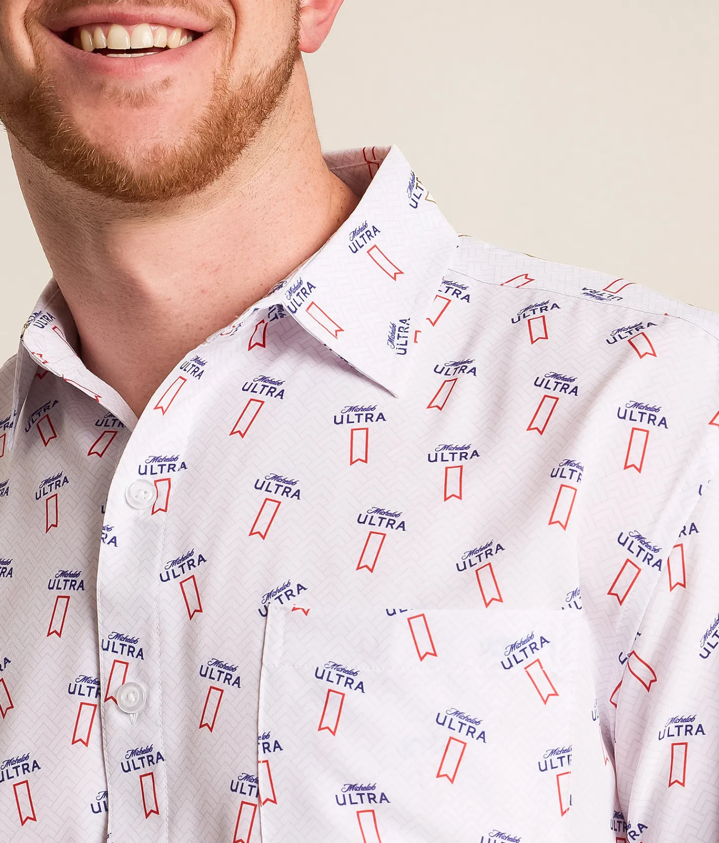 Tops | Tropical Bros. Michelob Ultra Summer Shirt White