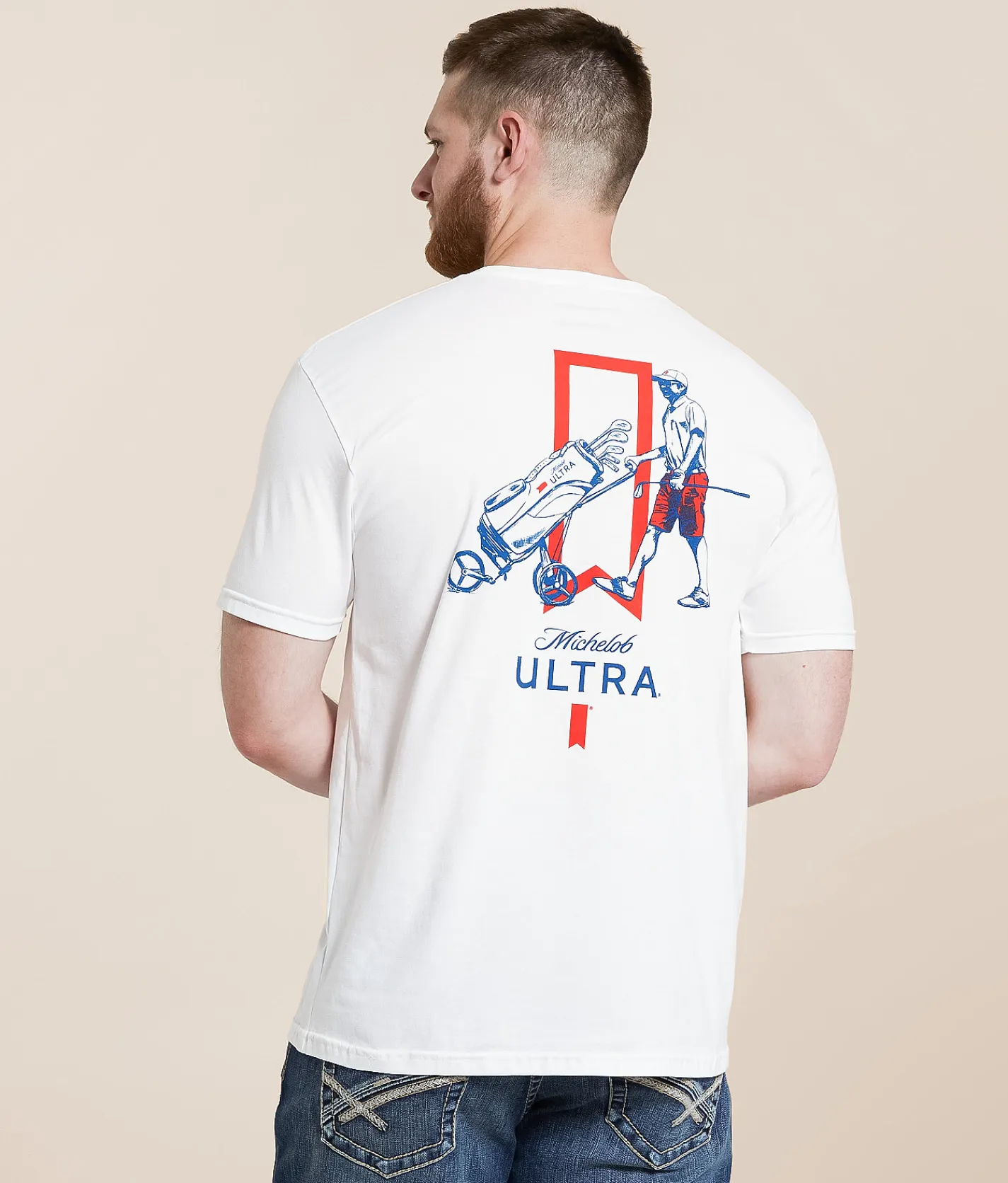 JEDCo Michelob Ultra Sunday Funday T-Shirt White New