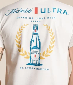 Tops|Graphic T-Shirts | Brew City Michelob Ultra Superior T-Shirt White
