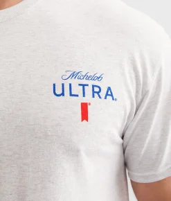 Brew City Michelob Ultra Teed Off T-Shirt Ash Outlet