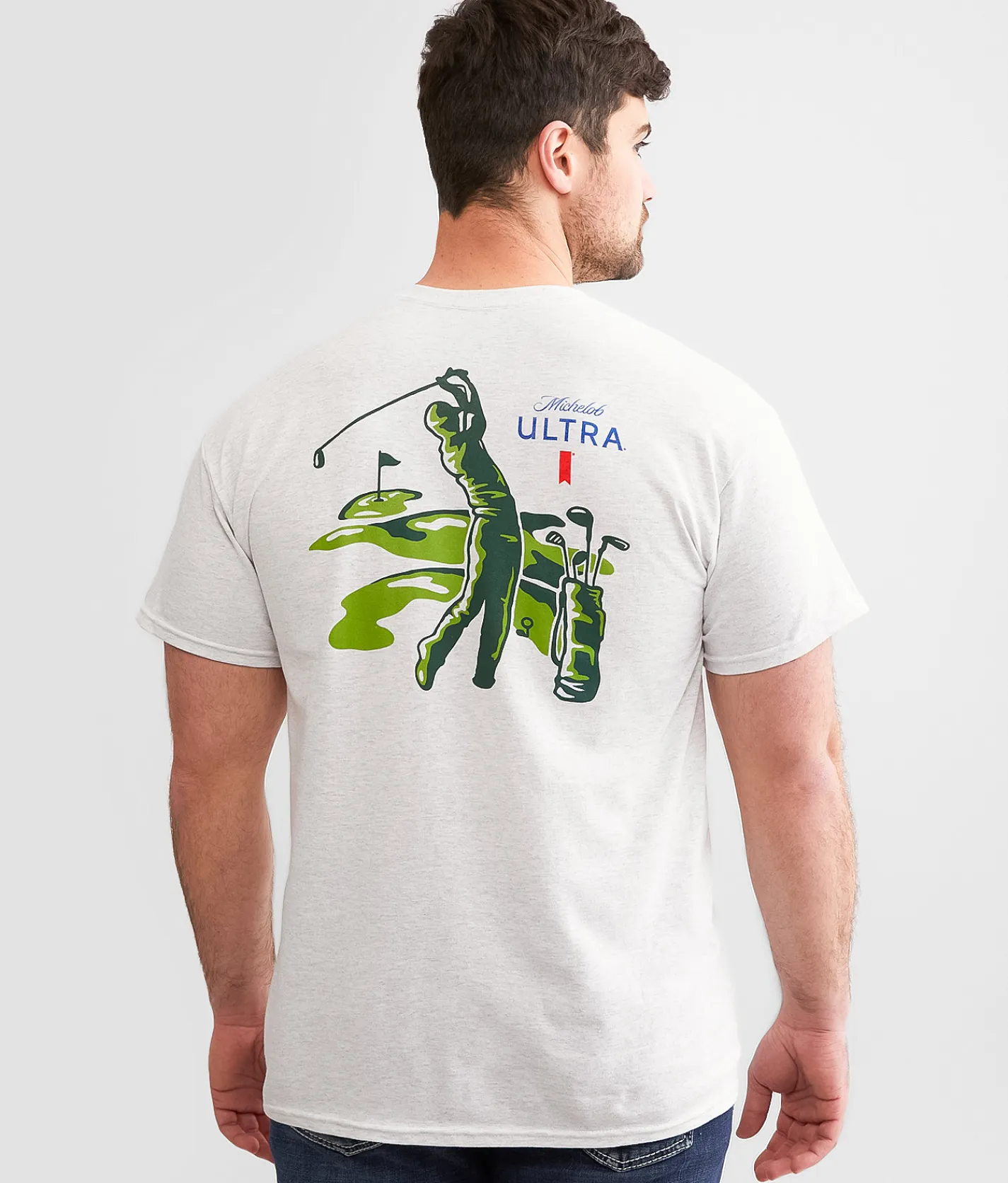 Brew City Michelob Ultra Teed Off T-Shirt Ash Outlet