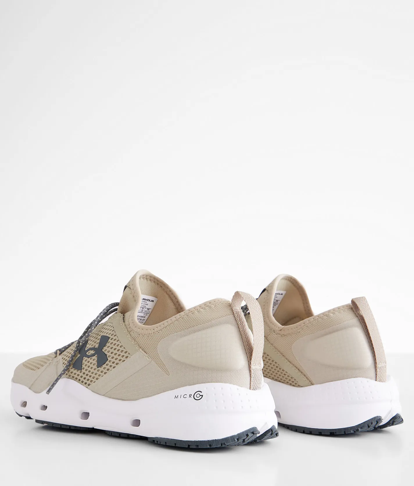 Under Armour® Micro G® Kilchis Fishing Sneaker Khaki White Pitch Gray New