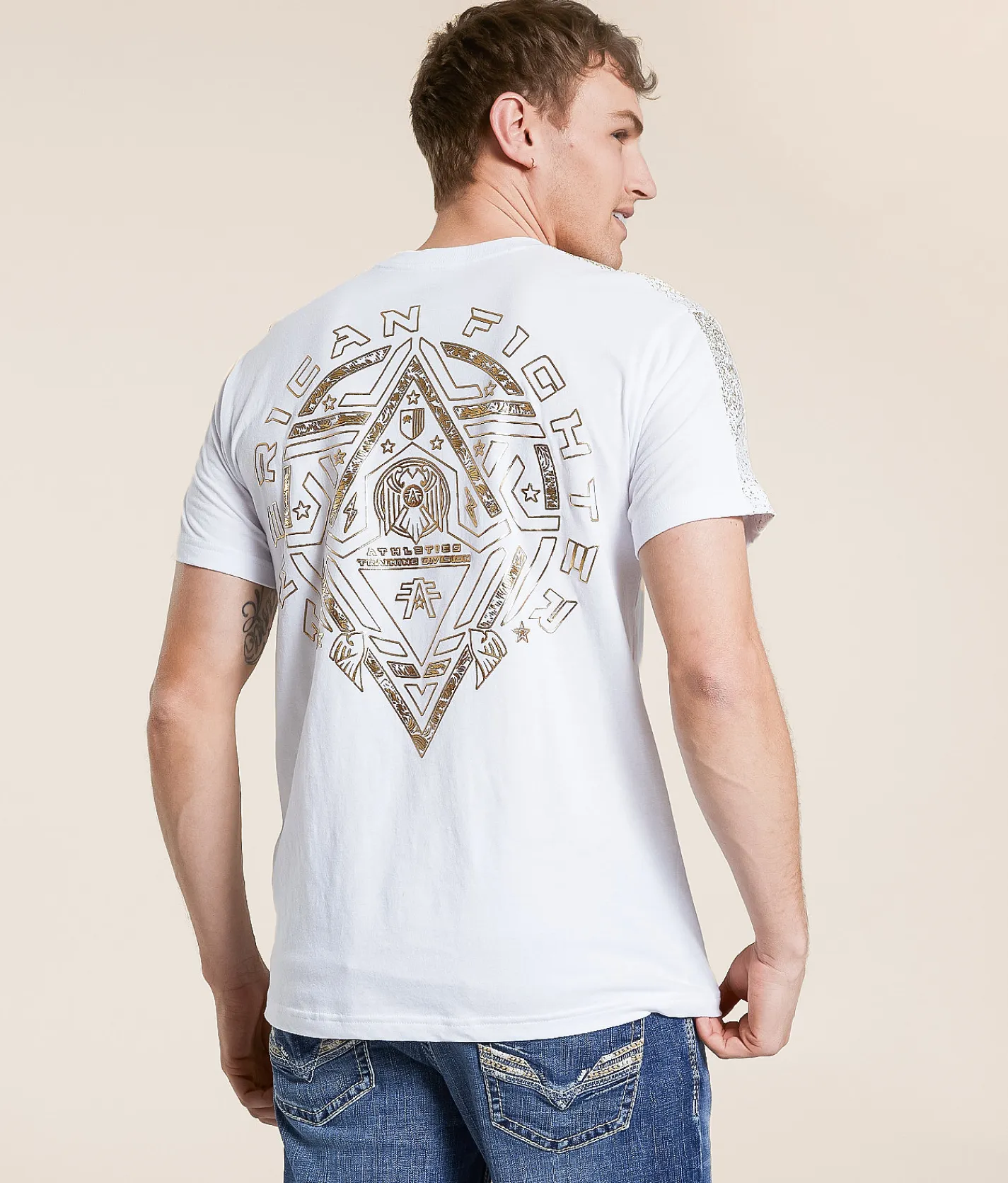 American Fighter Midnight Panel T-Shirt White Discount