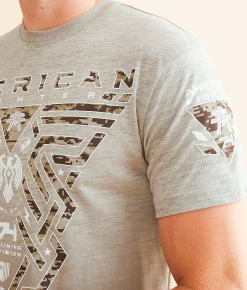 American Fighter Midnight T-Shirt Seneca Rock Turtle Dove Clearance
