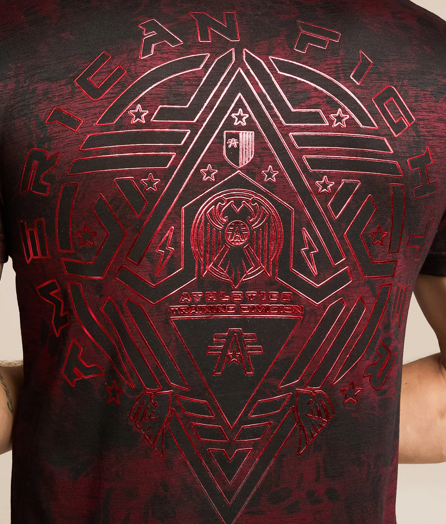 American Fighter Midnight T-Shirt Cherry Black Hot