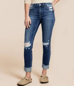 Jeans|Bottoms | Flying Monkey Mid-Rise Ankle Skinny Stretch Jean Aspire