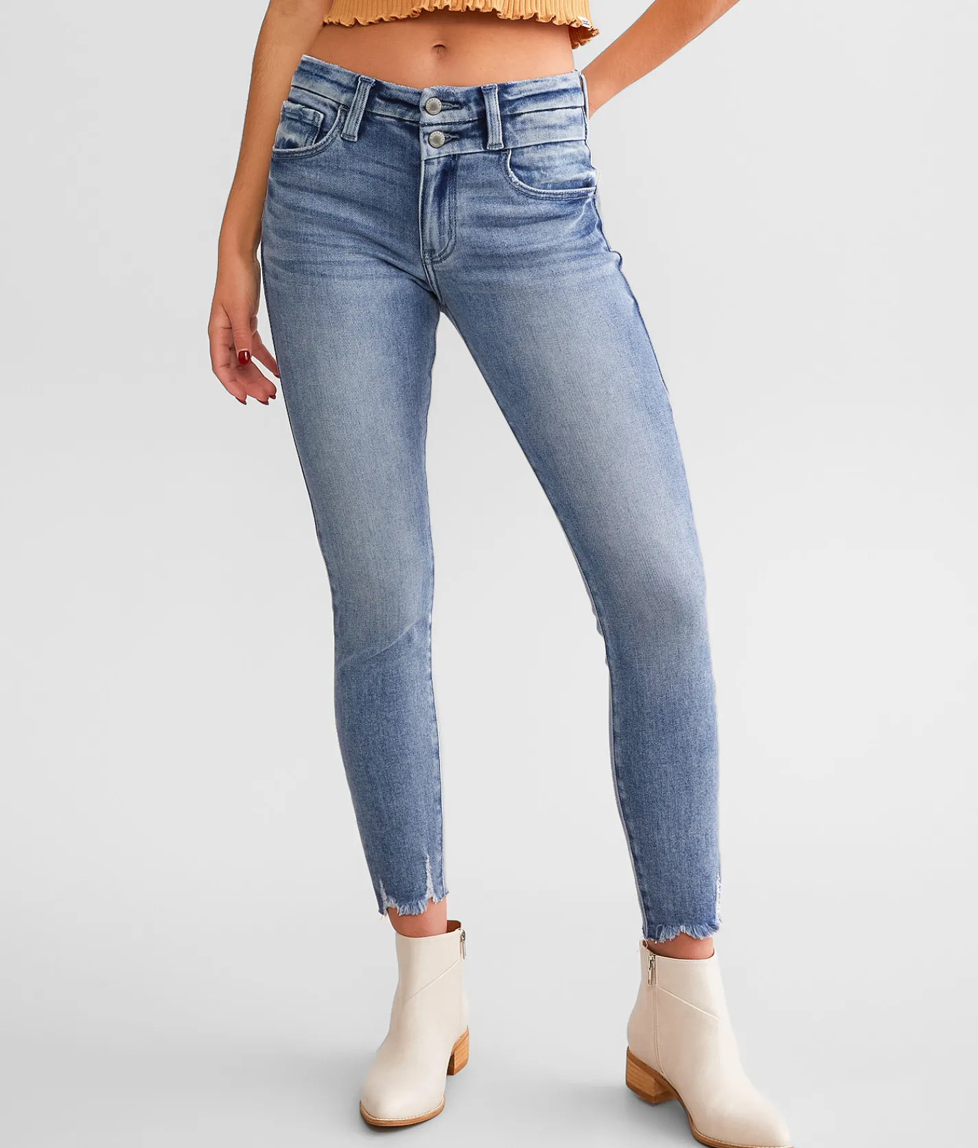 KanCan Signature Mid-Rise Ankle Skinny Stretch Jean Mia Discount