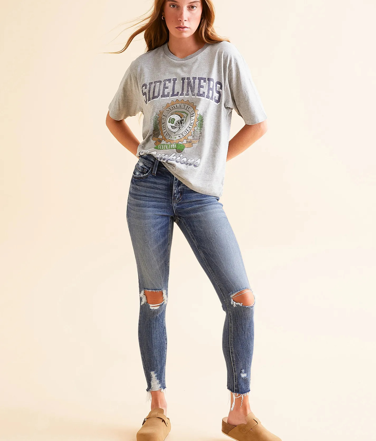 Jeans|Bottoms | Flying Monkey Mid-Rise Ankle Skinny Stretch Jean Midnight Blue