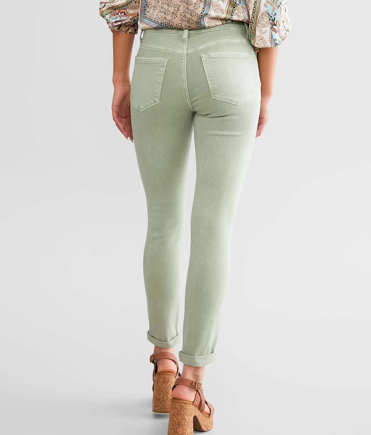 Jeans|Bottoms | VERVET by Flying Monkey Mid-Rise Ankle Skinny Stretch Jean Pluses
