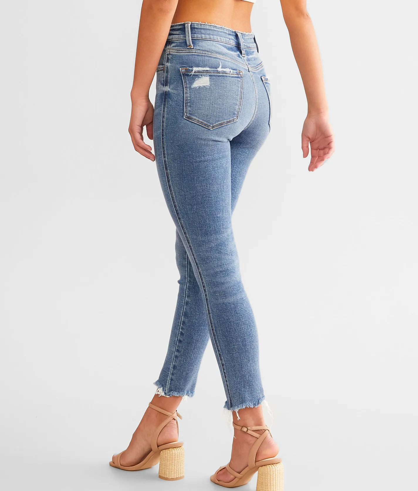 Flying Monkey Mid-Rise Ankle Skinny Stretch Jean Enthusiast New