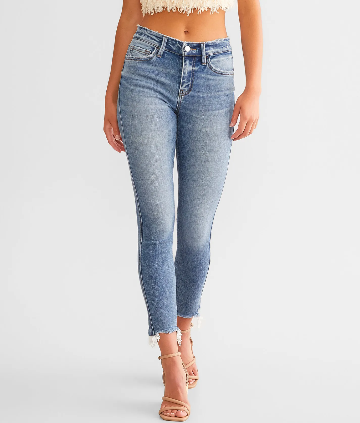 Flying Monkey Mid-Rise Ankle Skinny Stretch Jean Enthusiast New