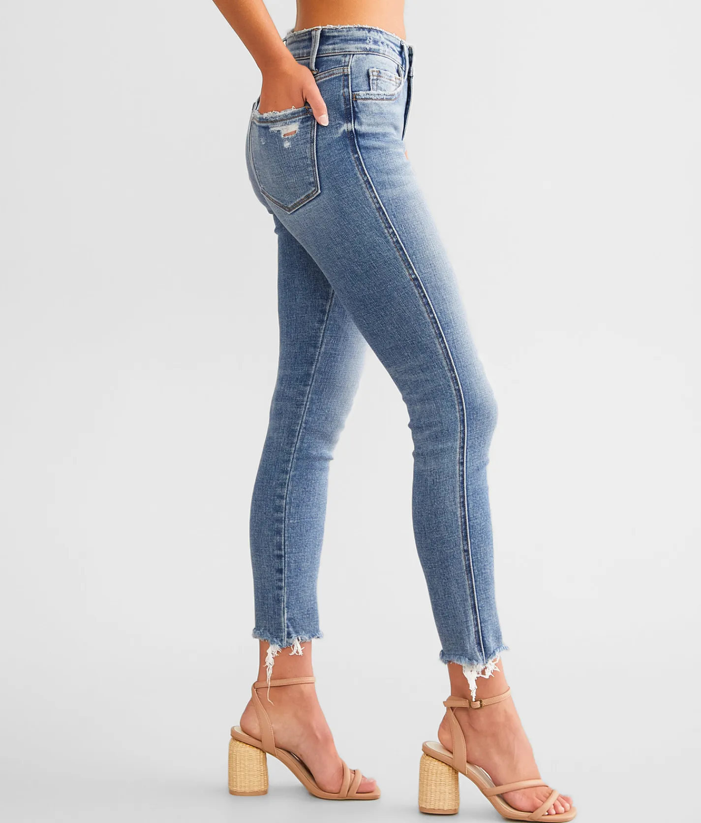 Flying Monkey Mid-Rise Ankle Skinny Stretch Jean Enthusiast New