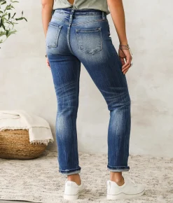 KanCan Signature Mid-Rise Ankle Straight Jean Nadia Hot