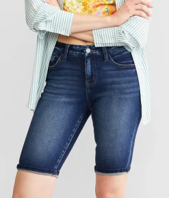 Bottoms|Shorts | KanCan Signature Mid-Rise Bermuda Stretch Short Carissa