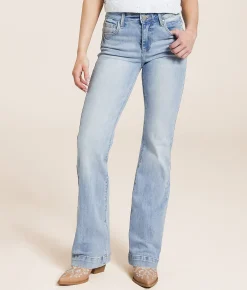 Risen Mid-Rise Boot Stretch Jean Light New