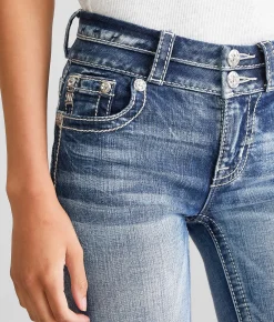 Miss Me Mid-Rise Boot Stretch Jean M819 Clearance