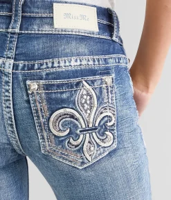 Miss Me Mid-Rise Boot Stretch Jean M819 Clearance