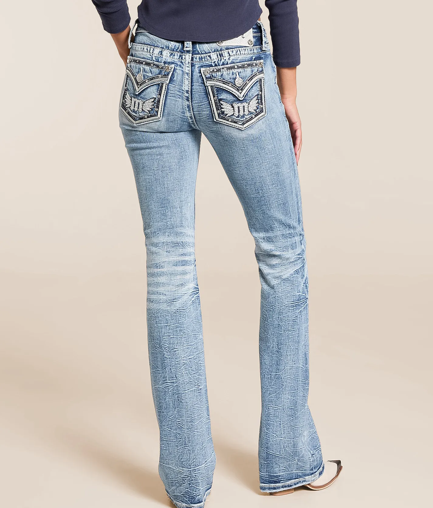 Jeans|Bottoms | Miss Me Mid-Rise Boot Stretch Jean M1015