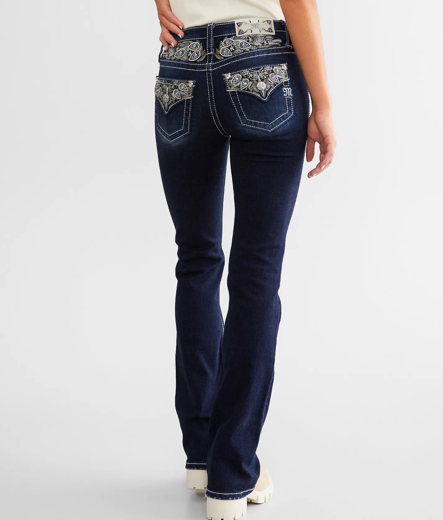 Jeans|Bottoms | Miss Me Mid-Rise Boot Stretch Jean D1012