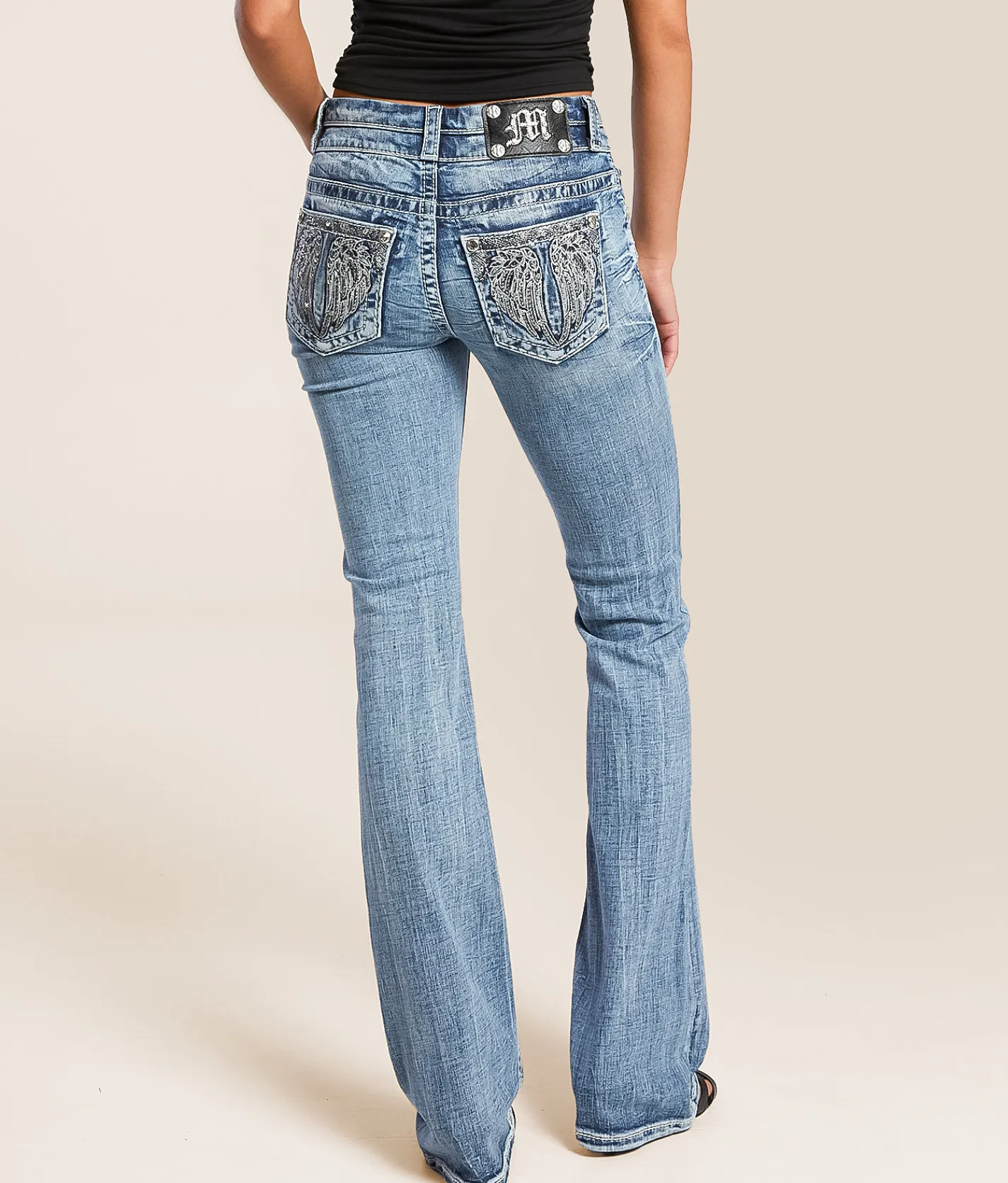 Miss Me Mid-Rise Boot Stretch Jean M383 Hot