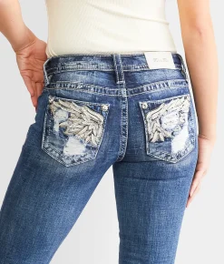 Miss Me Mid-Rise Boot Stretch Jean K1417 Clearance