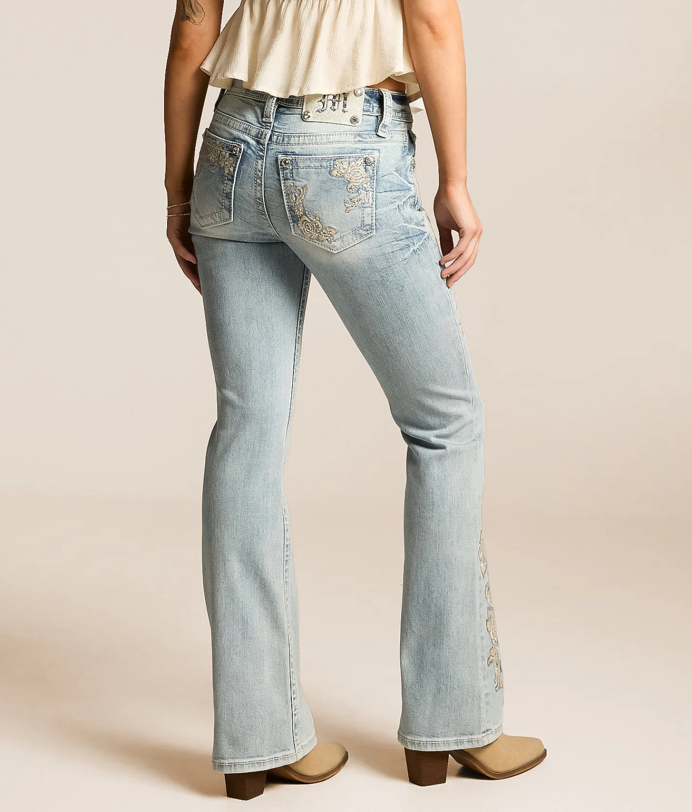 Miss Me Mid-Rise Boot Stretch Jean L360 New