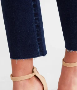 Flying Monkey Mid-Rise Cropped Straight Stretch Jean Meticulously