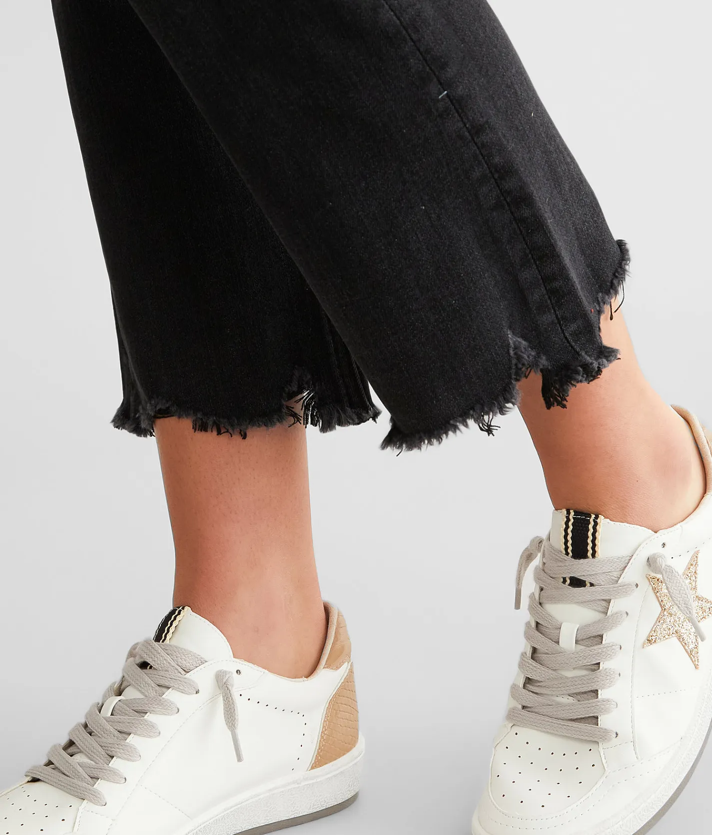 Flying Monkey Mid-Rise Cropped Straight Stretch Jean Trial Thing