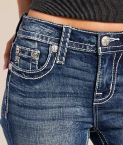 Miss Me Mid-Rise Cuffed Stretch Capri Jean K1483 Hot