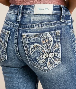 Jeans|Bottoms | Miss Me Mid-Rise Cuffed Stretch Capri Jean K1486
