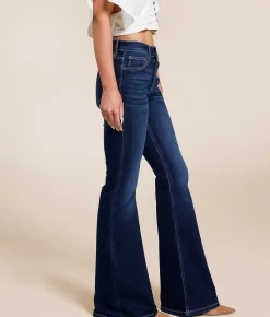 KanCan Mid-Rise Flare Stretch Jean Capri