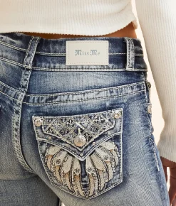 Jeans|Bottoms | Miss Me Mid-Rise Flare Stretch Jean M819C