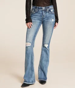 Jeans|Bottoms | Miss Me Mid-Rise Flare Stretch Jean M819C