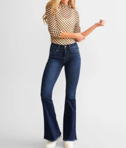Jeans|Bottoms | Flying Monkey Mid-Rise Flare Stretch Jean Vail