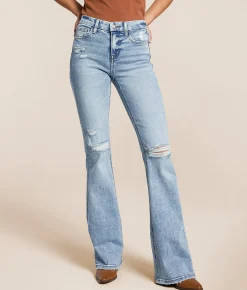 Flying Monkey Mid-Rise Flare Stretch Jean Valor Clearance