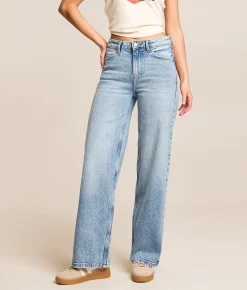 Jeans | Wrangler® Mid-Rise Loose Straight Stretch Jean Blissful