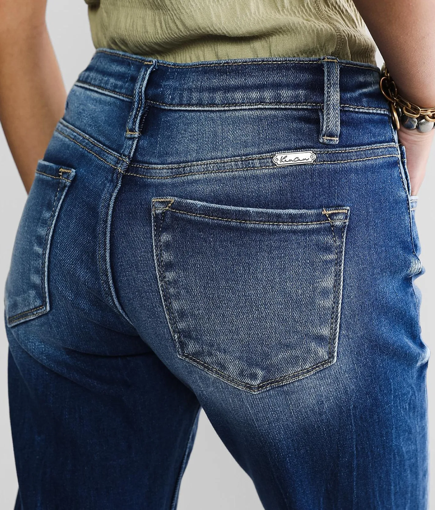 KanCan Signature Mid-Rise Relaxed Stretch Jean Laura Clearance