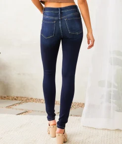Jeans|Bottoms | Flying Monkey Mid-Rise Skinny Stretch Jean Coral Bells