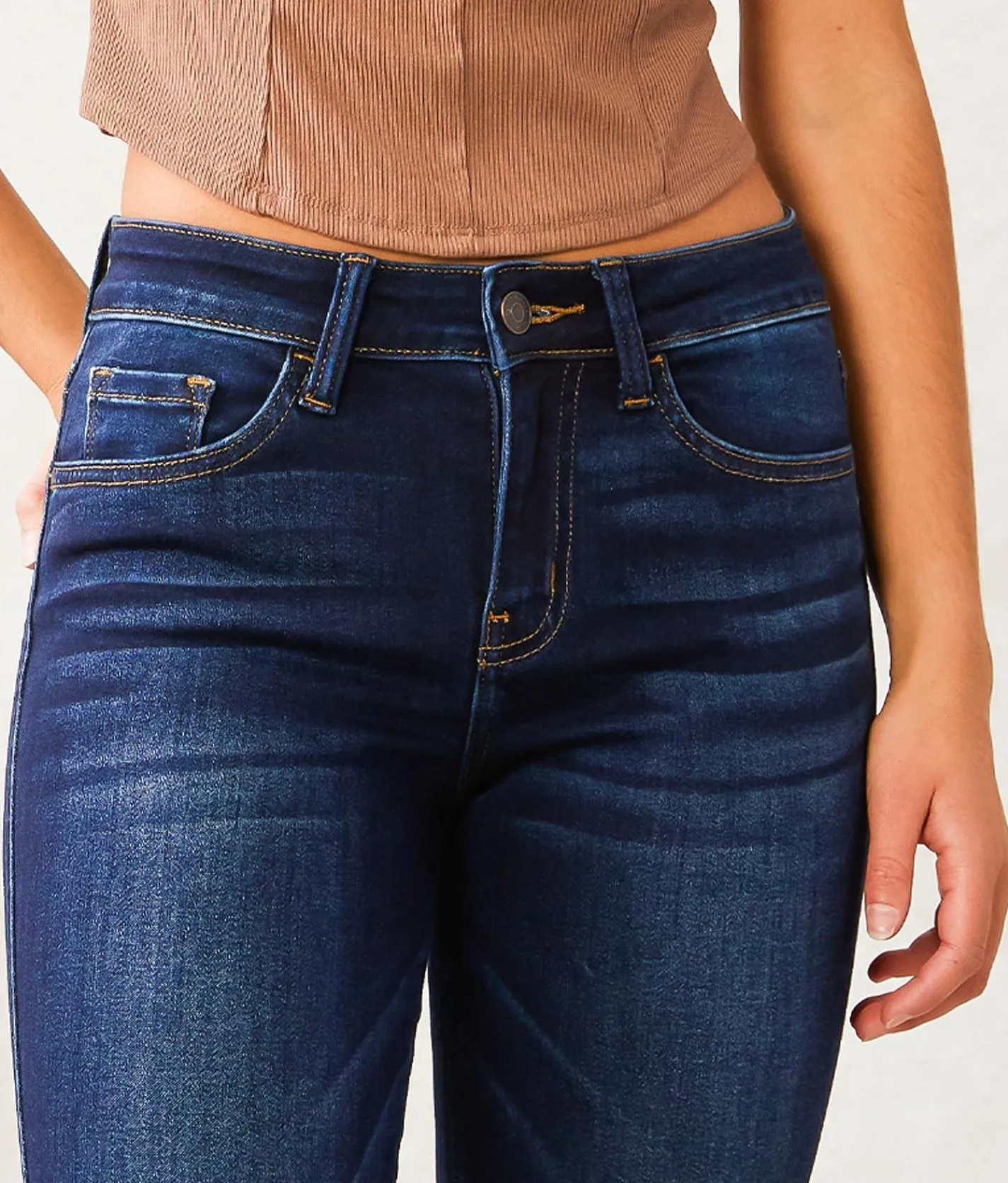 Jeans|Bottoms | Flying Monkey Mid-Rise Skinny Stretch Jean Coral Bells