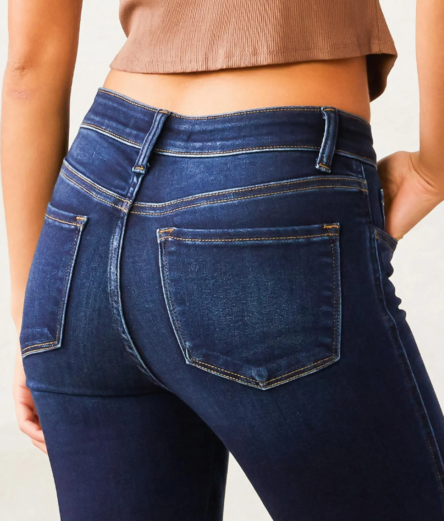 Jeans|Bottoms | Flying Monkey Mid-Rise Skinny Stretch Jean Coral Bells