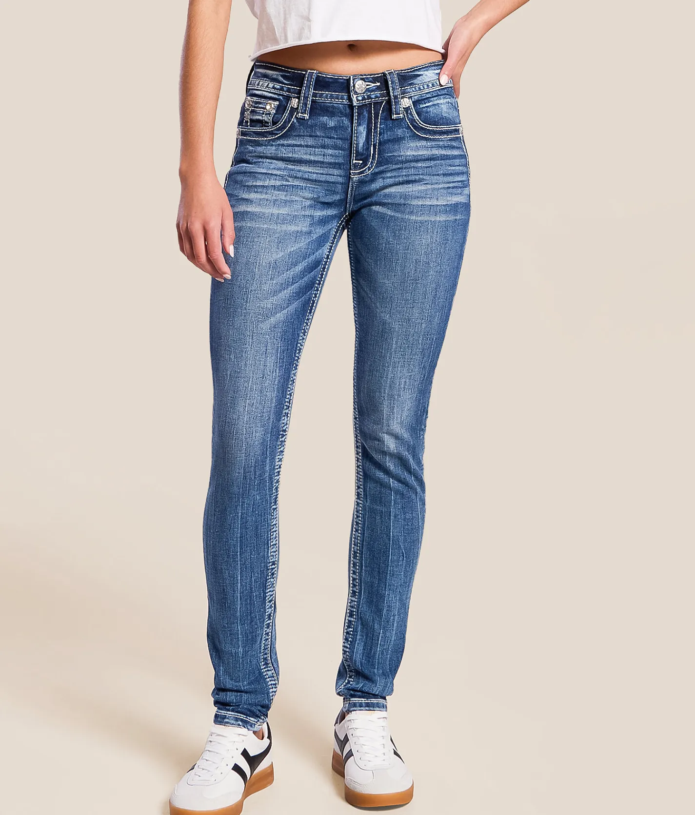 Jeans|Bottoms | Miss Me Mid-Rise Skinny Stretch Jean M1088